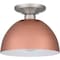 Quoizel Semi-Flush Mount Semi Flush 1 Light Matte Rose Gold QSF5575MRG - alternate 4